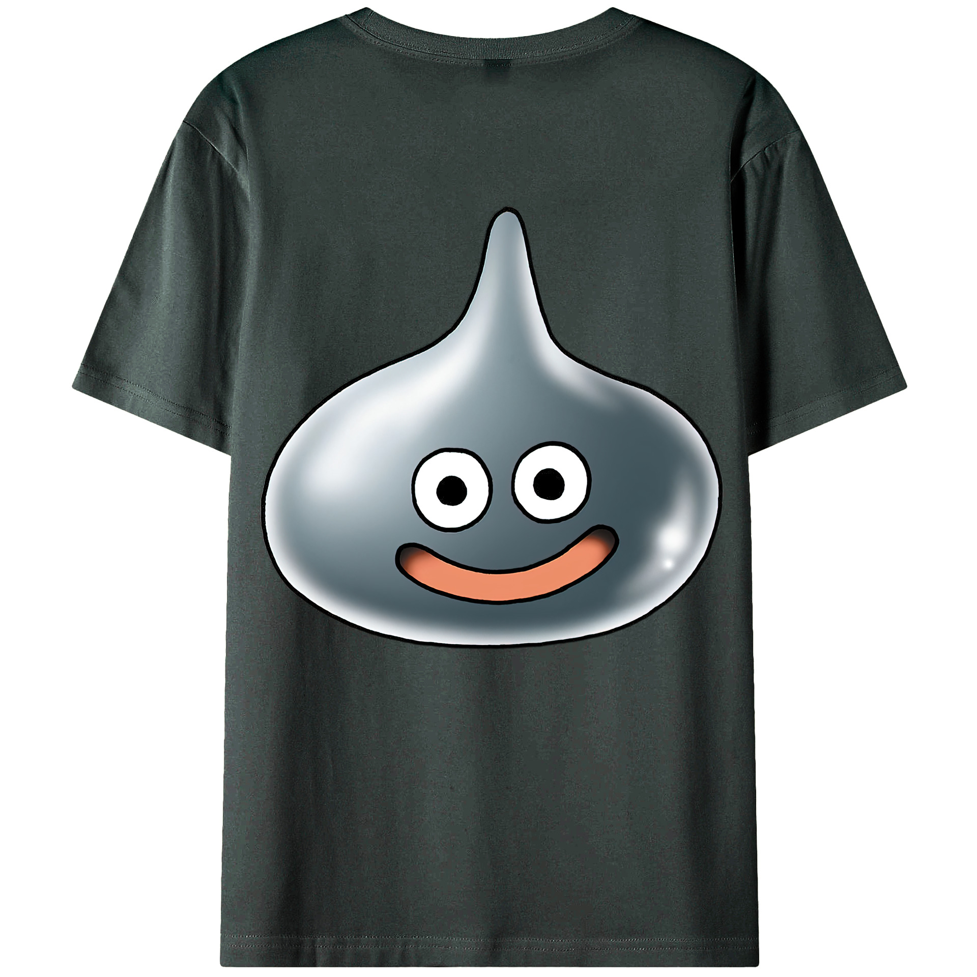 （画像用） ドラゴンクエスト Doragon Kuesuto Dragon Quest 綿100％ メンズ半袖Tシャツ（バックプリント） 通気性